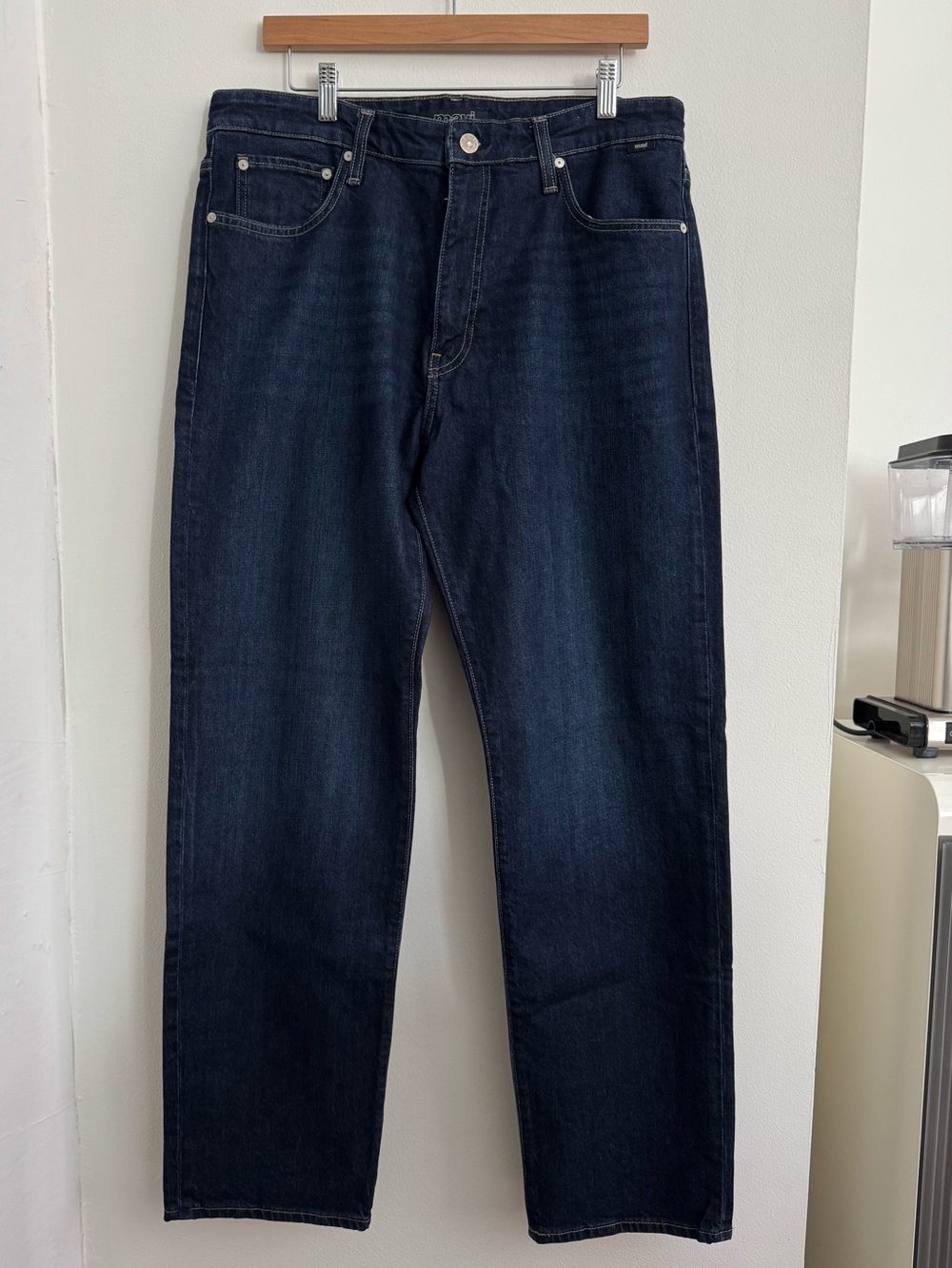 Mavi Marcel Loose Straight Leg Jeans in Blue